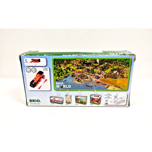 Brio World 33592 Battery Operated Wooden Mighty Red Action Locomotive for Train - Picture 3 of 7